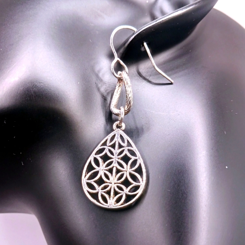 Silver drop Earrings